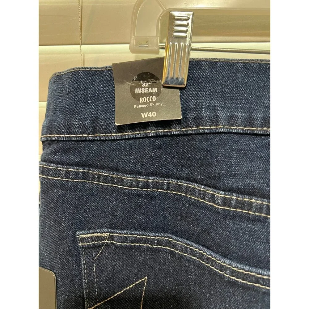 True Religion Rocco Relaxed Skinny Jeans w/Gray NWT -  MSRP‎ $159 Size